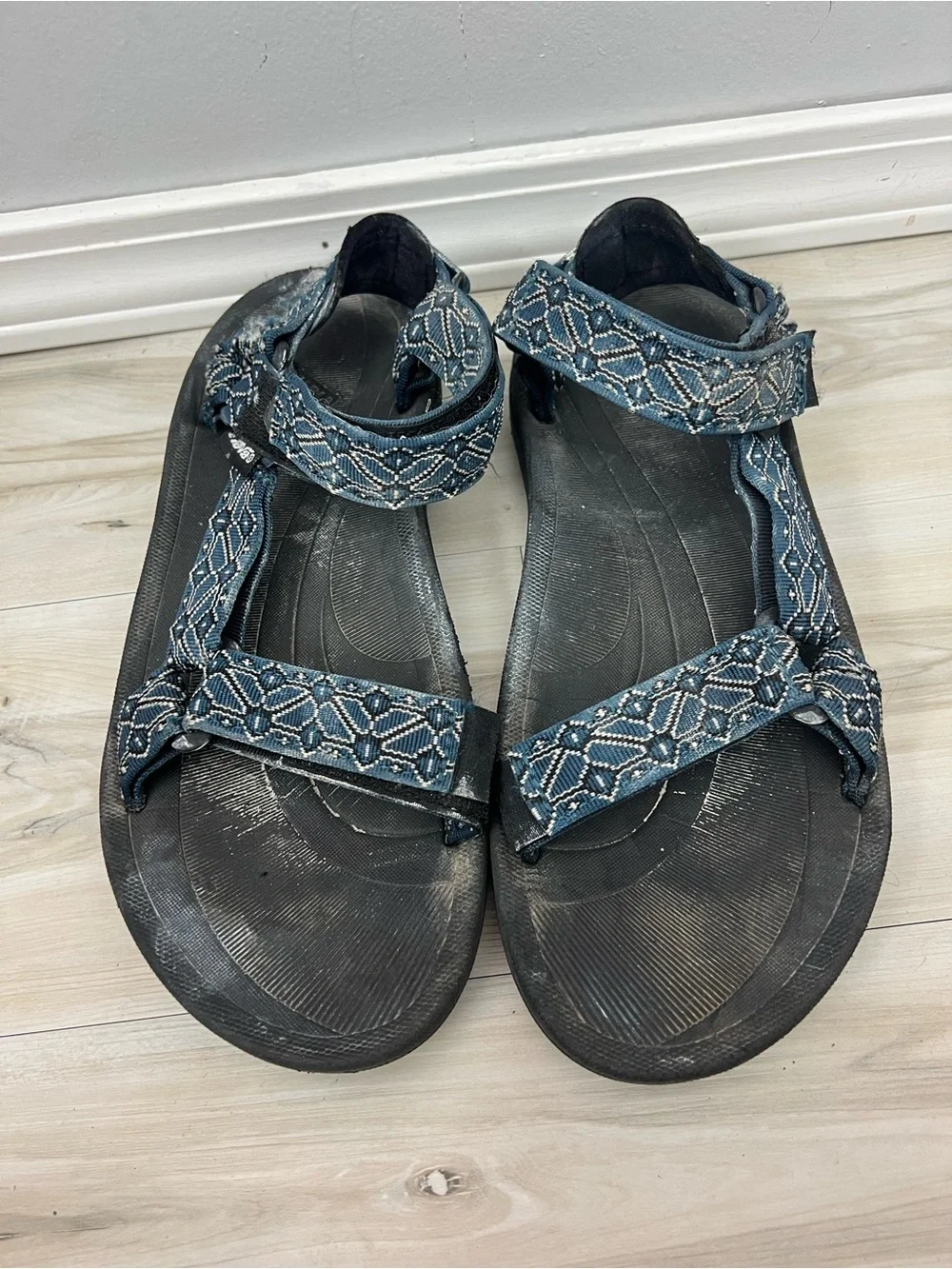 Teva Blue Patterned Sport Sandals
